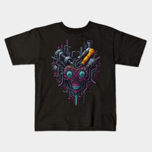 Cyborg Hearts Kids T-Shirt